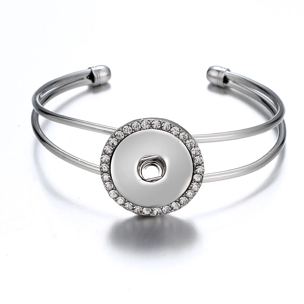 New SG0161 Simple style silver charm crystal snap bracelet bangle fit 18MM snap button jewelry wholesale
New SG0161 Simple style silver charm crystal snap bracelet bangle fit 18MM snap button jewelry wholesale