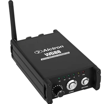 Alctron WG88 stereo active wireless transmitter 2.4G wireless headphone monitor transmitter for stage DJ recording
Alctron WG88 stereo active wireless transmitter 2.4G wireless headphone monitor transmitter for stage DJ recording