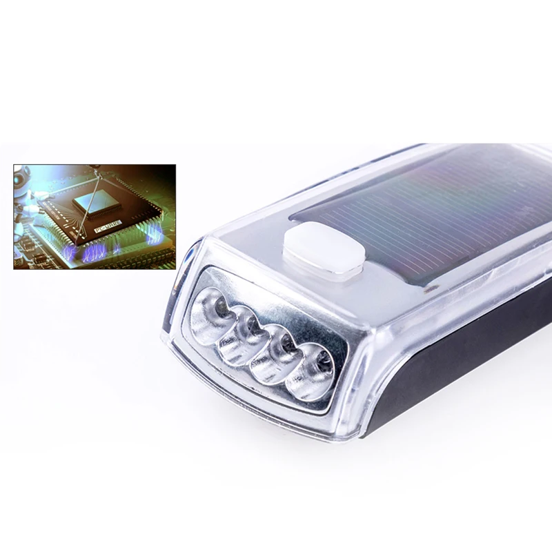 Solar Powered Bike Front Light 4 LED Mountain Bicycle Solar Headlamp USB Rechargeable Waterproof Cycling Light
Solar Powered Bike Front Light 4 LED Mountain Bicycle Solar Headlamp USB Rechargeable Waterproof Cycling Light