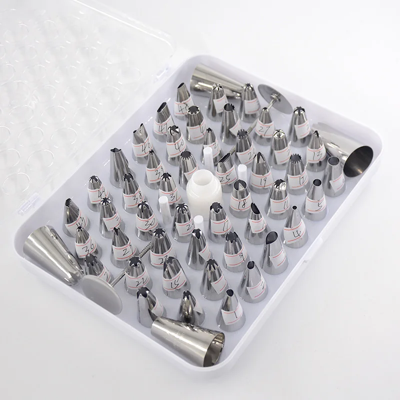 52 pcs Stainless Steel Cake Flower Piping Nozzles Pastry Tips DIY Cake Decorating Tools Cream Device baking set Bakeware
52 pcs Stainless Steel Cake Flower Piping Nozzles Pastry Tips DIY Cake Decorating Tools Cream Device baking set Bakeware