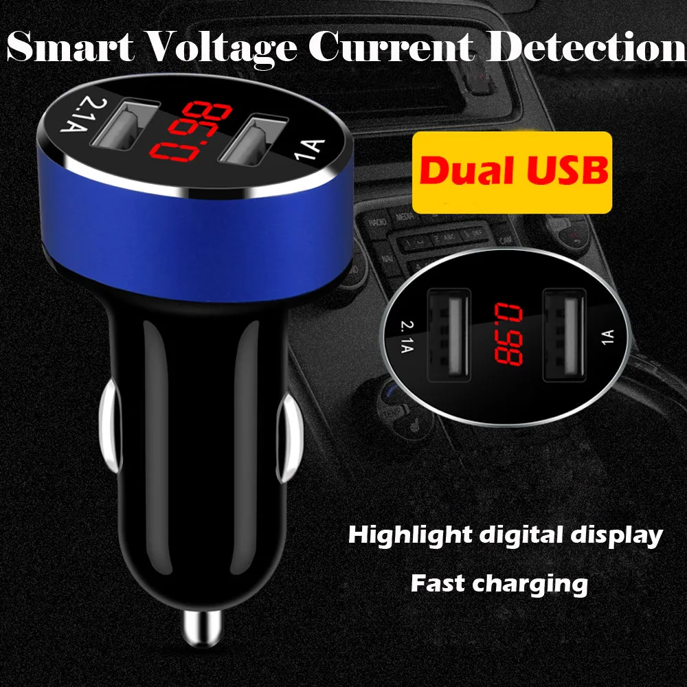 Dual USB Car Charger 2 Port LCD Display 12-24V Cigarette Socket Lighter Car charger dropship a3
Dual USB Car Charger 2 Port LCD Display 12-24V Cigarette Socket Lighter Car charger dropship a3