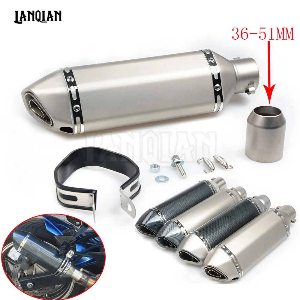 36-51mm Universal Modified Motorcycle Exhaust Pipe Muffler For KAWASAKI Z1000 Z300 Versys 1000 650 ZX14R Yamaha XJ6
36-51mm Universal Modified Motorcycle Exhaust Pipe Muffler For KAWASAKI Z1000 Z300 Versys 1000 650 ZX14R Yamaha XJ6