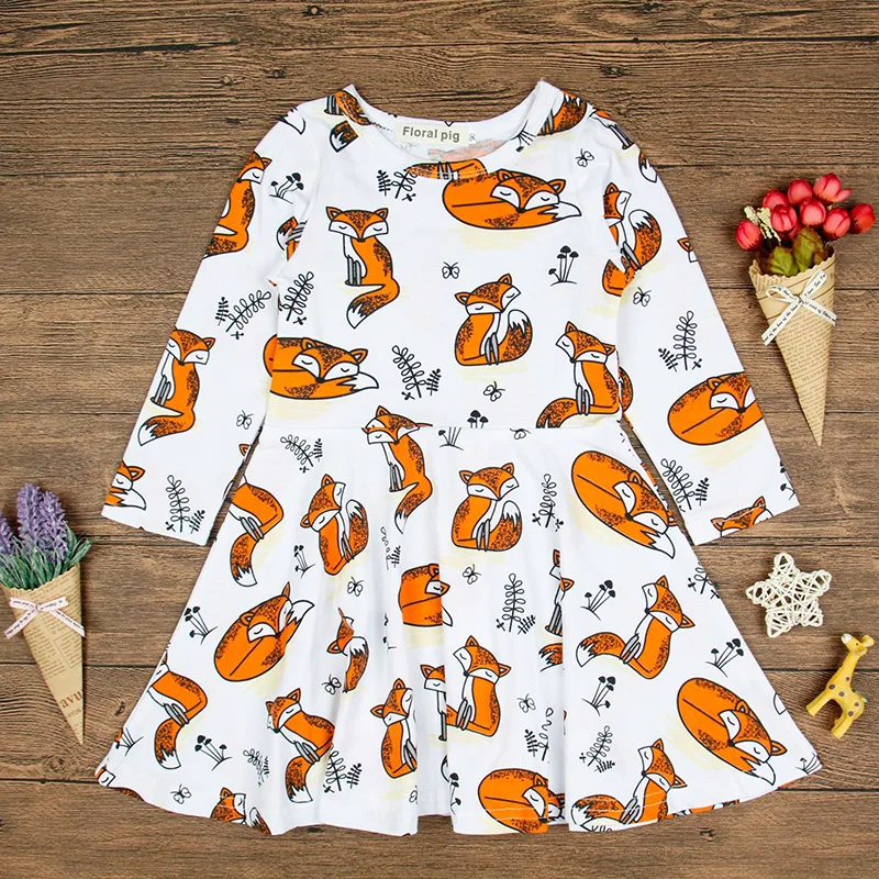 Baby Dress Winters Fox Long Sleeve Tiny Cottons White O-Neck Toddler Kids Princess Wedding Girl Clothes 2018 
Baby Dress Winters Fox Long Sleeve Tiny Cottons White O-Neck Toddler Kids Princess Wedding Girl Clothes 2018
