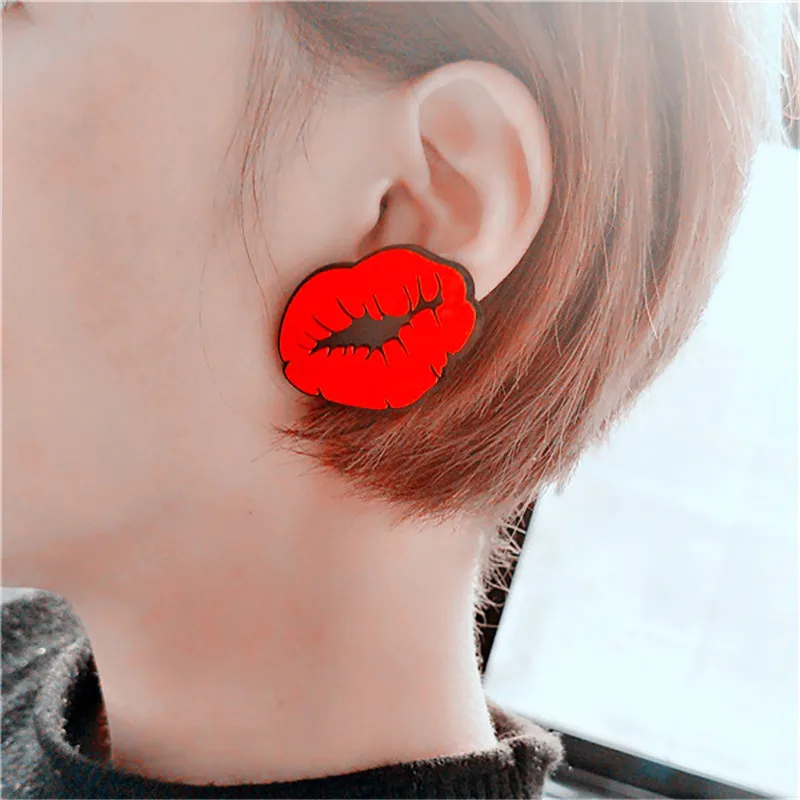 Fashion Jewelry vintage Personality Lips Exaggerated Acrylic Stud Earrings Red Lips Earrings Women's accessories wholesale
Fashion Jewelry vintage Personality Lips Exaggerated Acrylic Stud Earrings Red Lips Earrings Women's accessories wholesale