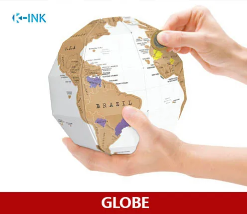 Creative Scratch Globe , DIY 3D Scratch Tellurion as Travelling Worldwide Map for Geography Teaching
Creative Scratch Globe , DIY 3D Scratch Tellurion as Travelling Worldwide Map for Geography Teaching