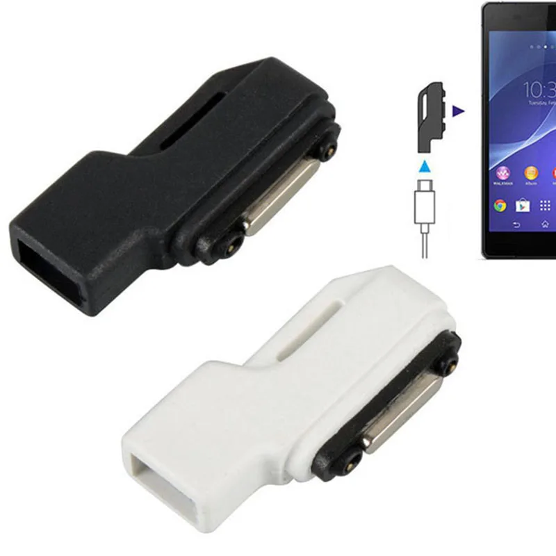 

dropshipping USB Cable Magnetic Mini Charger Converter Connector Adapter For SONY XPERIA XL39H L39H Z1 JLRL88