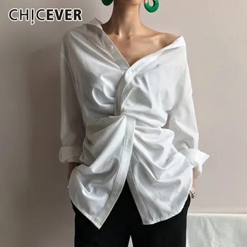 CHICEVER Autumn Korean Off Shoulder Womens Tops And Blouses V Neck Long Sleeve Loose Shirt Female 2020 Fashion New Clothing
CHICEVER Autumn Korean Off Shoulder Womens Tops And Blouses V Neck Long Sleeve Loose Shirt Female 2020 Fashion New Clothing