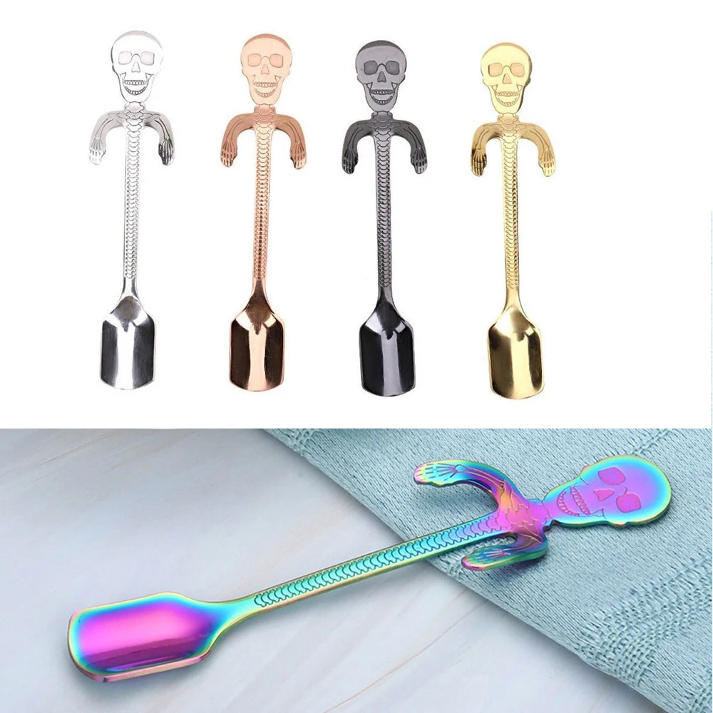 1Pcs Stainless Steel Skull Kitten Design Stainless Steel Coffee Tea Stirrer Dessert Drink Mixing Milkshake Spoon Tableware
1Pcs Stainless Steel Skull Kitten Design Stainless Steel Coffee Tea Stirrer Dessert Drink Mixing Milkshake Spoon Tableware