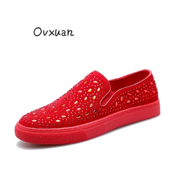 OVXUAN Luxury Brand Leather Loafers Men Shoes Rhinestones Wedding Dress Shoes Smoking Slipper Fashion Trend Men's Flats Sneakers
OVXUAN Luxury Brand Leather Loafers Men Shoes Rhinestones Wedding Dress Shoes Smoking Slipper Fashion Trend Men's Flats Sneakers