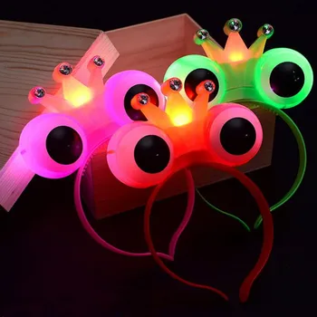 New Frog Prince LED Flashing Headband Women Girls Light Up Headwear Hair Accessories Halloween Glow Party Supplies
New Frog Prince LED Flashing Headband Women Girls Light Up Headwear Hair Accessories Halloween Glow Party Supplies