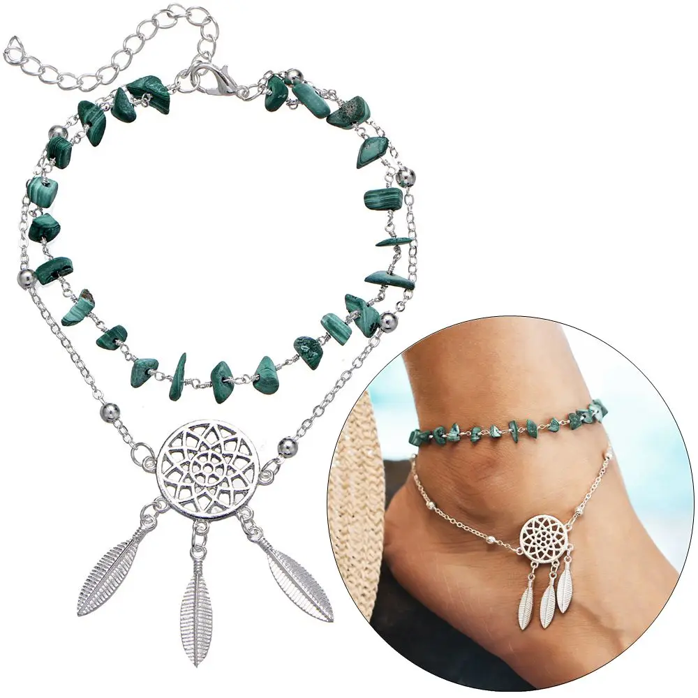 1PC NEW Women Boho Ethnic Style Anklet Bracelets Dreamcatcher Pendant Foot Chain Charm Summer Beach Jewelry Accessories
1PC NEW Women Boho Ethnic Style Anklet Bracelets Dreamcatcher Pendant Foot Chain Charm Summer Beach Jewelry Accessories