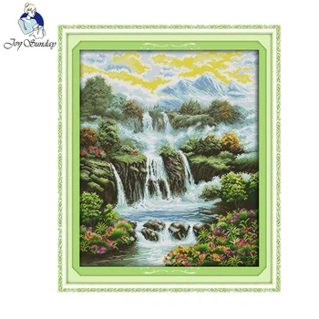 Joy Sunday Needlework Cotton Fabric Cross Stitch Set for Embroidery Kits Heaven on Earth Pattern Printed Counted Cross-Stitching
Joy Sunday Needlework Cotton Fabric Cross Stitch Set for Embroidery Kits Heaven on Earth Pattern Printed Counted Cross-Stitching