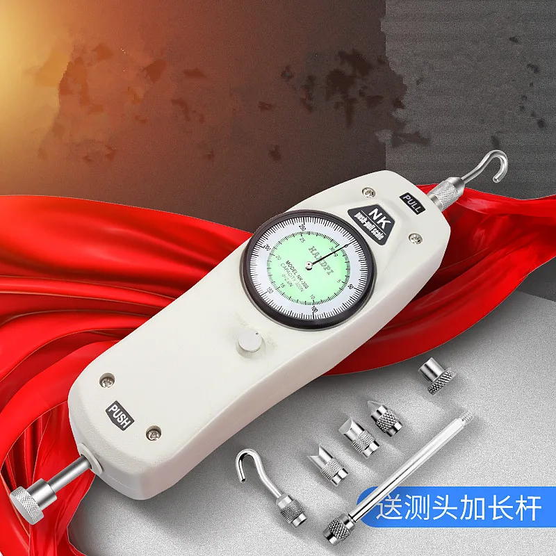 Pointer push-pull force meter, NK-10-20-30-50-100-200-300-500N thruster dynamometer.
Pointer push-pull force meter, NK-10-20-30-50-100-200-300-500N thruster dynamometer.
