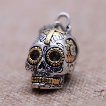 Mens Necklaces Jewelry Retro Thai Silver Fashion Personality Antique Silver Skull Pendant Necklace Black cross Personalized
Mens Necklaces Jewelry Retro Thai Silver Fashion Personality Antique Silver Skull Pendant Necklace Black cross Personalized