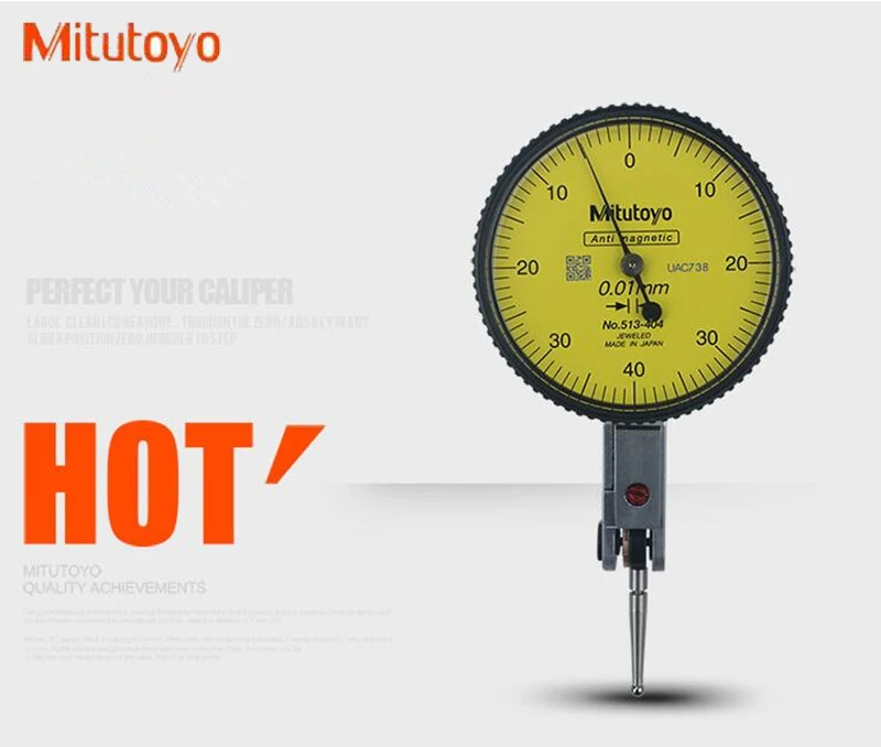 Mitutoyo Micrometer 513-404 Analog Lever Dial Indicator Dial Gauge Accuracy 0.01 Range 0-0.8mm diameter 40mm 32mm Measuring Tool
Mitutoyo Micrometer 513-404 Analog Lever Dial Indicator Dial Gauge Accuracy 0.01 Range 0-0.8mm diameter 40mm 32mm Measuring Tool