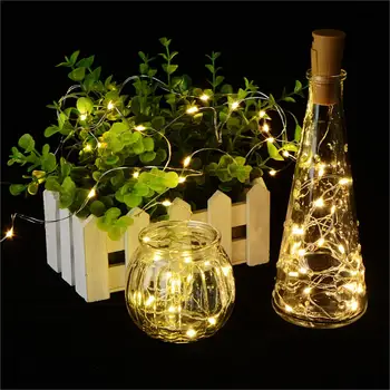 2M 20 LED lamp Cork Shaped Bottle Stopper Light Glass Wine Colorful LED String Lights For Bar Xmas Party Wedding Home Decoration
2M 20 LED lamp Cork Shaped Bottle Stopper Light Glass Wine Colorful LED String Lights For Bar Xmas Party Wedding Home Decoration