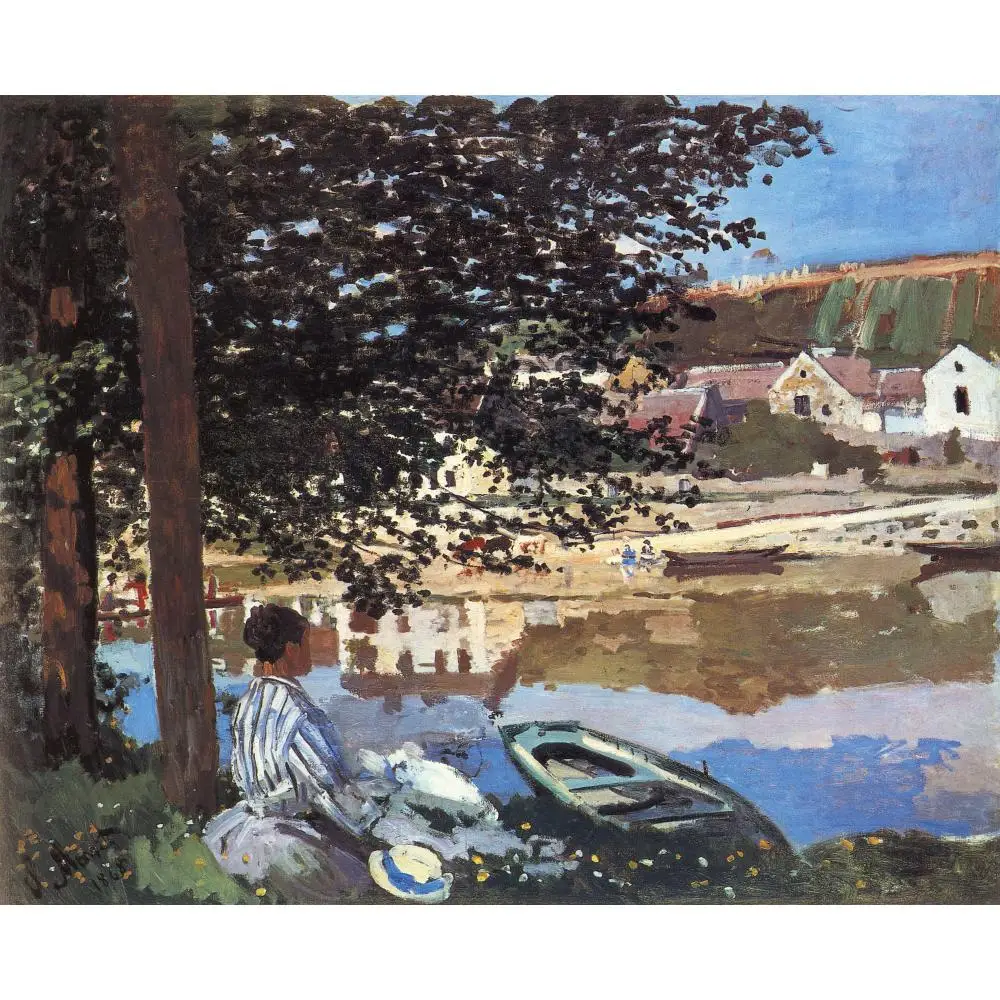 Handmade oil painting reproduction of Claude Monet High quality River Scene at Bennecourt Living room decor
Handmade oil painting reproduction of Claude Monet High quality River Scene at Bennecourt Living room decor