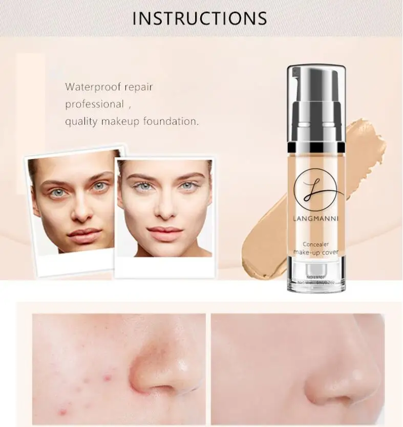 Perfect Cover Face Concealer Cream Pro Contour Makeup Liquid Concealer Makeup Foudantion Cream Maquillaje
Perfect Cover Face Concealer Cream Pro Contour Makeup Liquid Concealer Makeup Foudantion Cream Maquillaje