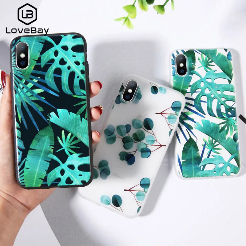 Lovebay Flower Green Leaves Print Phone Case For iPhone X XR Xs Max Soft TPU Floral Back Cover For iPhone 6 6s 7 8 Plus 5 5s SE
Lovebay Flower Green Leaves Print Phone Case For iPhone X XR Xs Max Soft TPU Floral Back Cover For iPhone 6 6s 7 8 Plus 5 5s SE