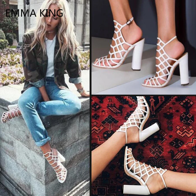 2019 Summer Dress Party Shoes Women New Hollow Cross Straps Square High Heels Buckle Roman Peep Toe Gladiator Ladies Sandals
2019 Summer Dress Party Shoes Women New Hollow Cross Straps Square High Heels Buckle Roman Peep Toe Gladiator Ladies Sandals