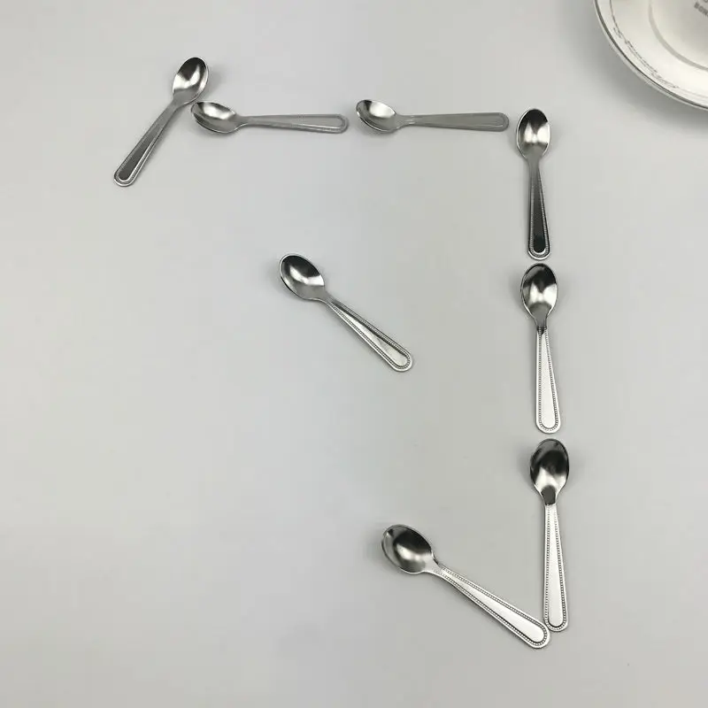 Silver Tea Spoon 304 Stainless Steel Measuring Spoon Special Mini Tableware Set Dessert Ice Cream Coffee Spoon Funny Cutlery
Silver Tea Spoon 304 Stainless Steel Measuring Spoon Special Mini Tableware Set Dessert Ice Cream Coffee Spoon Funny Cutlery