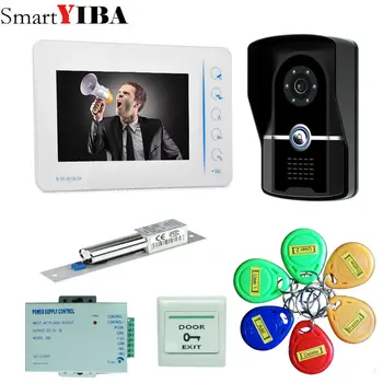 SmartYIBA 7" White display 7" Color Video Door Phone Video Intercom Door Intercom Doorphone IR Night Vision Camera Doorbell Kit
SmartYIBA 7" White display 7" Color Video Door Phone Video Intercom Door Intercom Doorphone IR Night Vision Camera Doorbell Kit