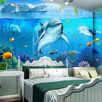 Custom Mural Wallpaper 3D Stereo Cartoon Underwater World Dolphin Photo Wall Painting Mural Kids Bedroom Backdrop Wall Paper 3 D
Custom Mural Wallpaper 3D Stereo Cartoon Underwater World Dolphin Photo Wall Painting Mural Kids Bedroom Backdrop Wall Paper 3 D