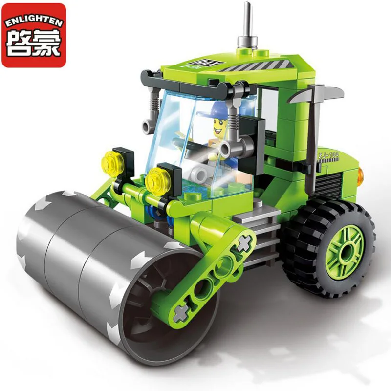 Enlighten Educational Building Blocks Sets City Series Road Roller DIY Assembly Bricks Models Toys For Children Kids Juguetes 
Enlighten Educational Building Blocks Sets City Series Road Roller DIY Assembly Bricks Models Toys For Children Kids Juguetes
