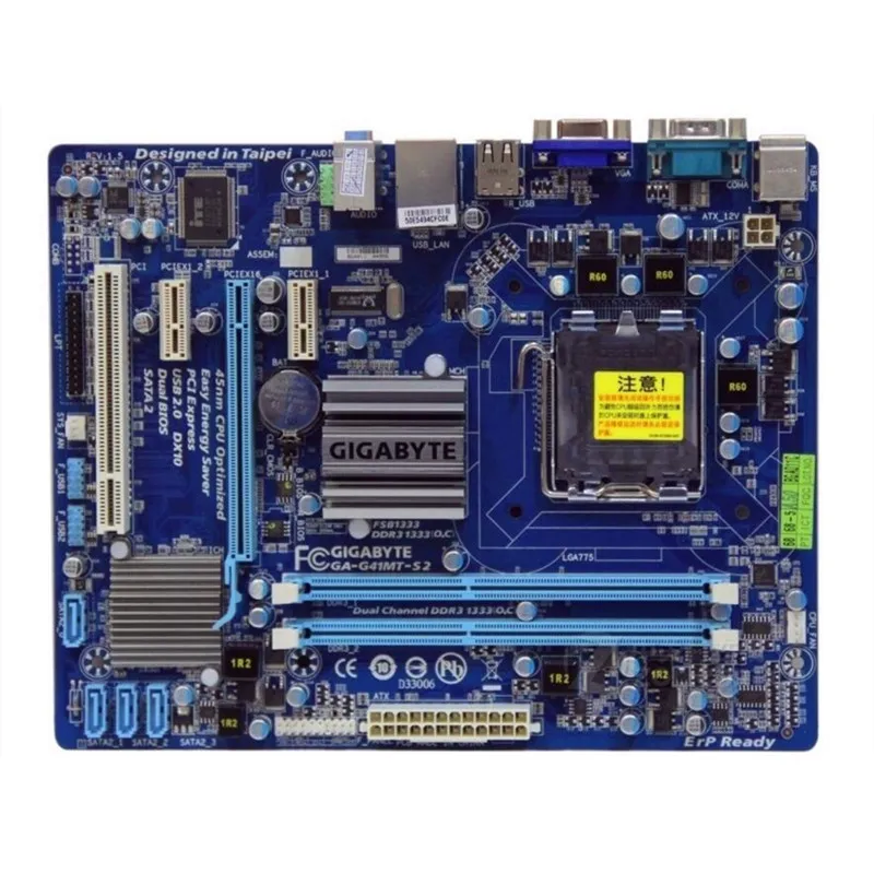 original motherboard for gigabyte GA-G41MT-S2 LGA 775 DDR3 board G41MT-S2 Fully Integrated G41 desktop motherboard Free shipping
original motherboard for gigabyte GA-G41MT-S2 LGA 775 DDR3 board G41MT-S2 Fully Integrated G41 desktop motherboard Free shipping