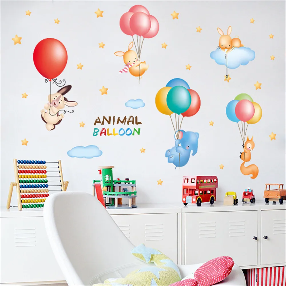 Wall Sticker Living room bedroom background DIY Cartoon Animal Balloon Removable Decal Family Home Sticker Drop shipping June21
Wall Sticker Living room bedroom background DIY Cartoon Animal Balloon Removable Decal Family Home Sticker Drop shipping June21