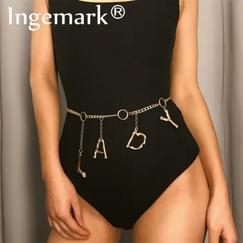 Ingemark Sexy Character Letter LADY Harness Waist Belly Chain Women Accessories Gothic Alphabet GIRL Belt Club Body Jewelry
Ingemark Sexy Character Letter LADY Harness Waist Belly Chain Women Accessories Gothic Alphabet GIRL Belt Club Body Jewelry