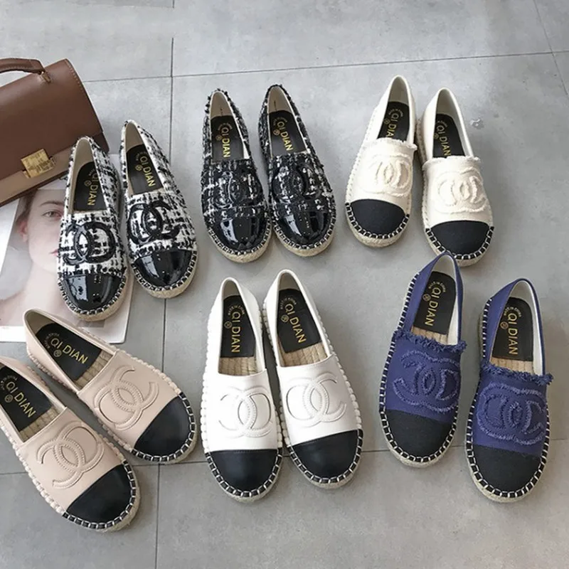 2019 Small fragrance fisherman shoes female new straw braided rope flat casual one pedal social bean canvas shoes
2019 Small fragrance fisherman shoes female new straw braided rope flat casual one pedal social bean canvas shoes
