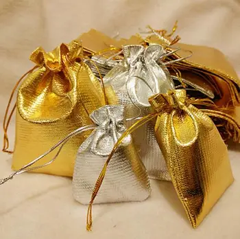 100Pcs Gold Color & Silver Color 5x7cm Organza Bag Jewelry Pouch Bag,Christmas Wedding Bridal Birthday Party Gift Bags & Pouches 
100Pcs Gold Color & Silver Color 5x7cm Organza Bag Jewelry Pouch Bag,Christmas Wedding Bridal Birthday Party Gift Bags & Pouches