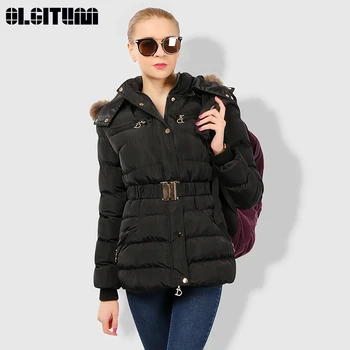 New Winter Arrival Fashion Women S-XL Cotton Coat with Belt Pocket 2020 Slim Fur Collar Ourwear Female Black Khaki Dark Blue
New Winter Arrival Fashion Women S-XL Cotton Coat with Belt Pocket 2020 Slim Fur Collar Ourwear Female Black Khaki Dark Blue