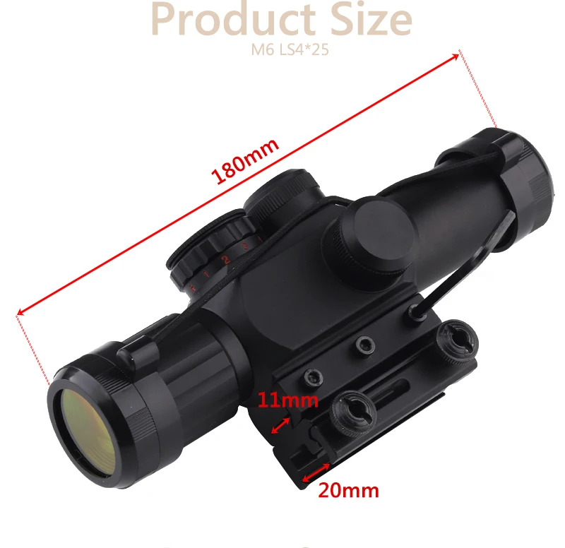 riflescope Tactical Hunting 4x25 Rifle Telescopic + Red Laser Sight+ Mount For Optics Tactical Telescopic Sight outing
riflescope Tactical Hunting 4x25 Rifle Telescopic + Red Laser Sight+ Mount For Optics Tactical Telescopic Sight outing