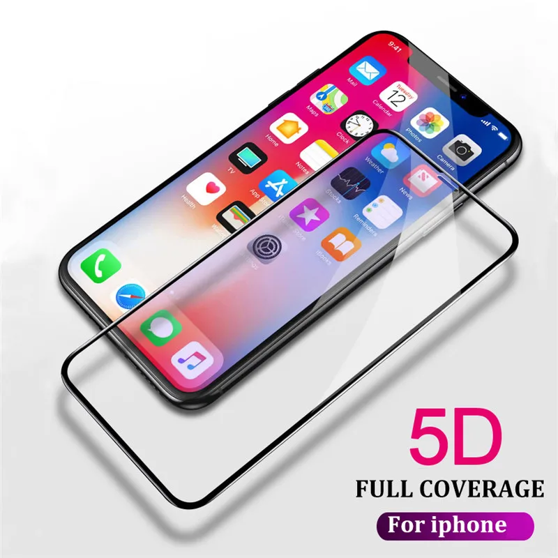 5D Full Cover Tempered Glass For iPhone X 7 & 8 Plus Glass Screen Protector For iPhone 8 7 6 6s Plus Protection Cover Film Glass
5D Full Cover Tempered Glass For iPhone X 7 & 8 Plus Glass Screen Protector For iPhone 8 7 6 6s Plus Protection Cover Film Glass
