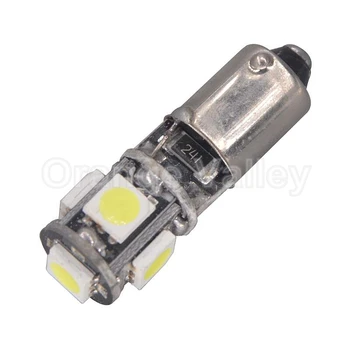 100pcs BA9S T11 H6W Canbus Error Free 5 LED 5050 SMD Car Interior Lights Reading Dome Lamp Map lighting Auto Bulbs DC 12V
100pcs BA9S T11 H6W Canbus Error Free 5 LED 5050 SMD Car Interior Lights Reading Dome Lamp Map lighting Auto Bulbs DC 12V