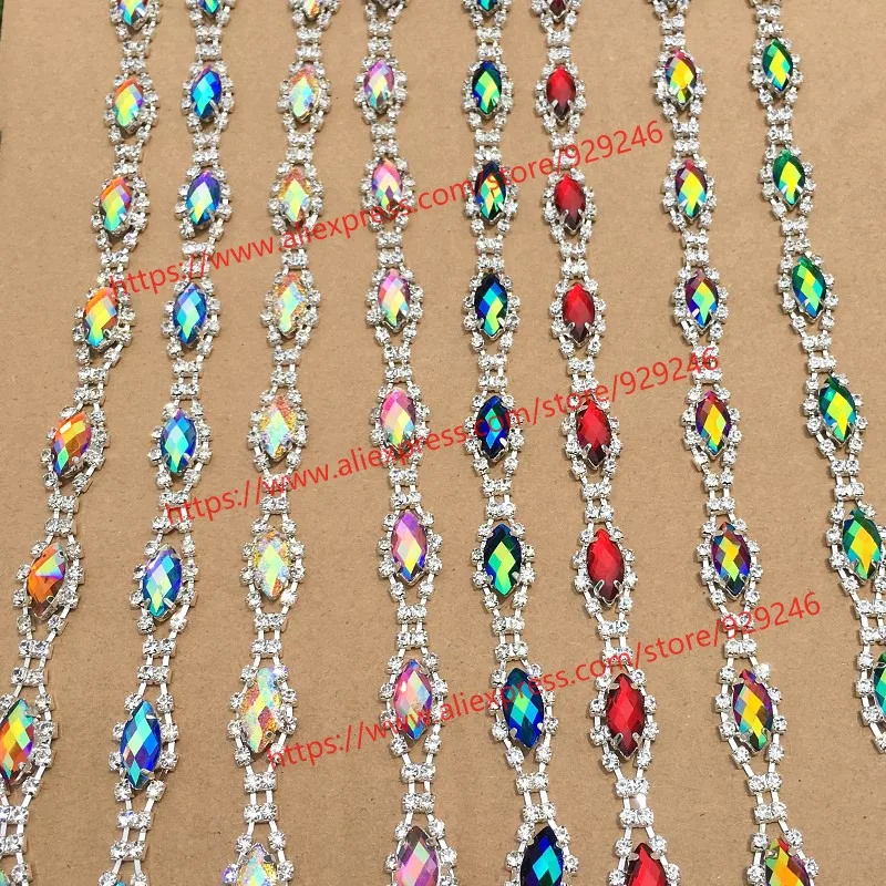90cm/pack Mariquesa red sapphire crystal trims orange yellow green ab color resin rhinestone metal chain for garments DIY crafts
90cm/pack Mariquesa red sapphire crystal trims orange yellow green ab color resin rhinestone metal chain for garments DIY crafts