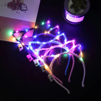 New Multicolor Women Girls Bright LED Flashing Hair Hoop Random Color Glowing String Lights Creative Headband Party Toy Supplies 
New Multicolor Women Girls Bright LED Flashing Hair Hoop Random Color Glowing String Lights Creative Headband Party Toy Supplies