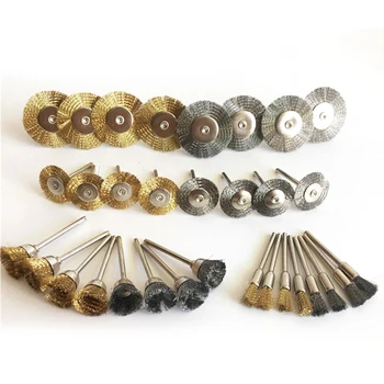 32pcs Wire Steel Brass Brushes Polishing Brush Wheels Set for Dremel Rotary Tools
32pcs Wire Steel Brass Brushes Polishing Brush Wheels Set for Dremel Rotary Tools