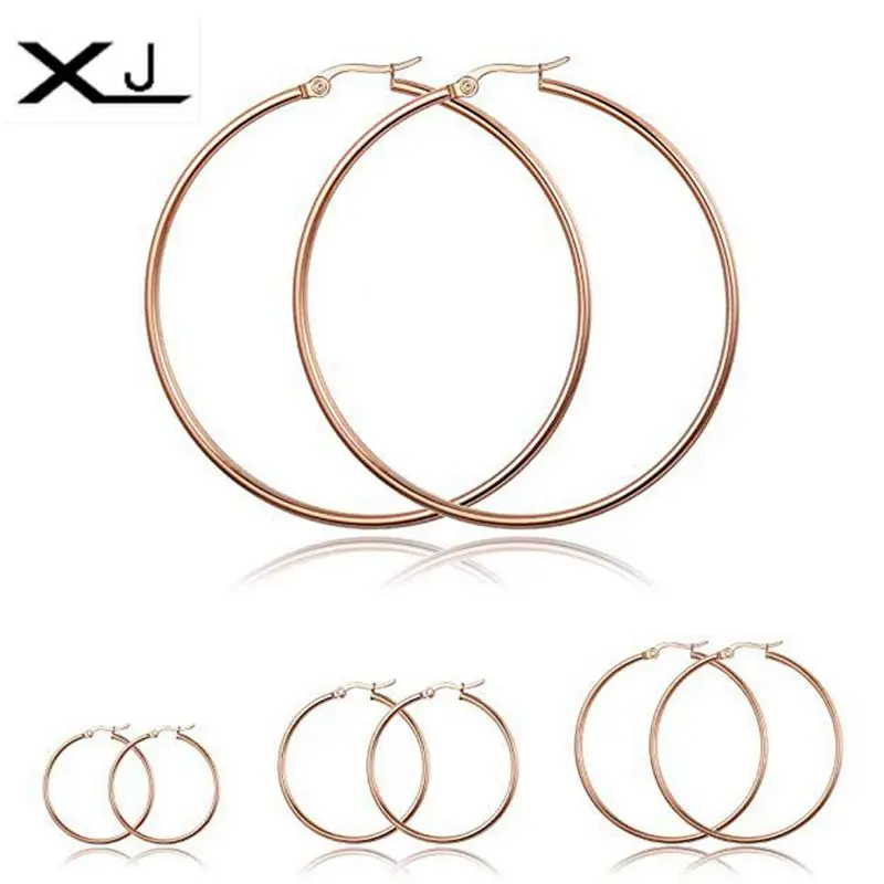 Circle Earring Smooth Large Ring Size 20-90mm Great Earrings for Women and Girls gold Silver Hyperbole stainless steel Ear ring
Circle Earring Smooth Large Ring Size 20-90mm Great Earrings for Women and Girls gold Silver Hyperbole stainless steel Ear ring