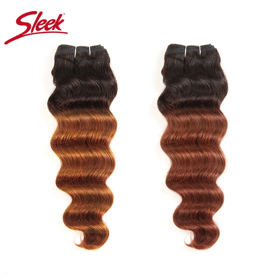 Sleek Colorful Hair Extension Pre-colored Ombre T1B/30# T1B/33# Prestige Deep Wave Hair Brazilian Remy Human Hair Weave Bundles
Sleek Colorful Hair Extension Pre-colored Ombre T1B/30# T1B/33# Prestige Deep Wave Hair Brazilian Remy Human Hair Weave Bundles