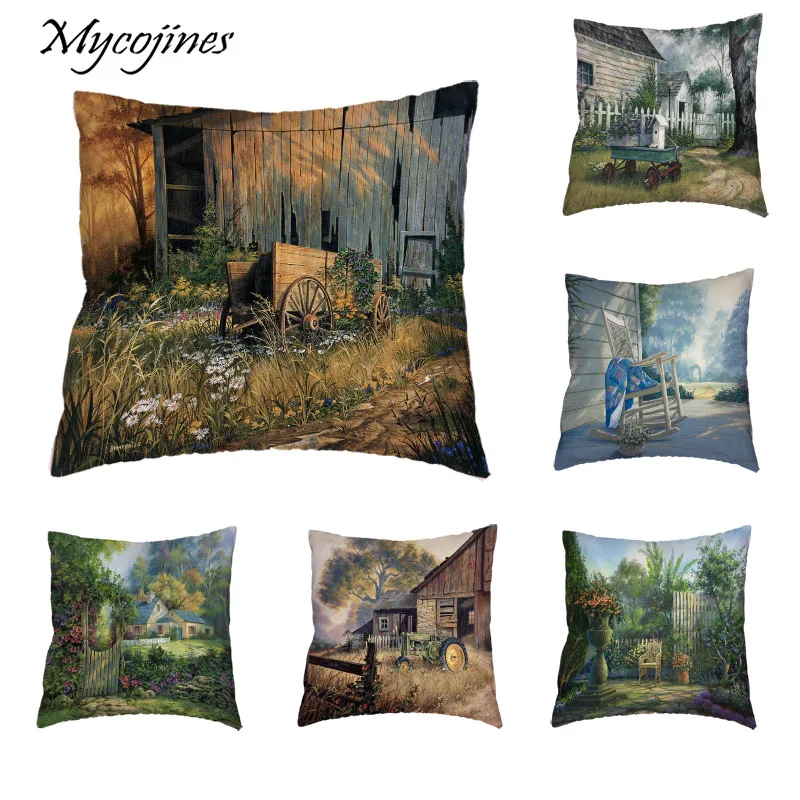 Harmonious Garden Cushion Cover Polyester Peach Skin Warm Pastoral View Flower Chair Tractor Classical Style Pillow Home Decor
Harmonious Garden Cushion Cover Polyester Peach Skin Warm Pastoral View Flower Chair Tractor Classical Style Pillow Home Decor