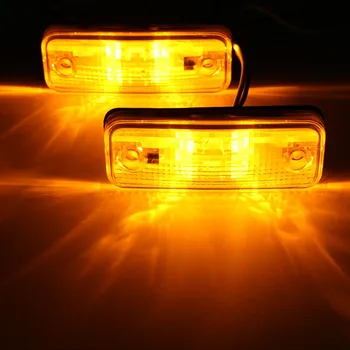 2pcs 4 LED Side Marker Light Indicator Lamp Bus Truck Trailer Lorry Caravan 10~30V E8
2pcs 4 LED Side Marker Light Indicator Lamp Bus Truck Trailer Lorry Caravan 10~30V E8