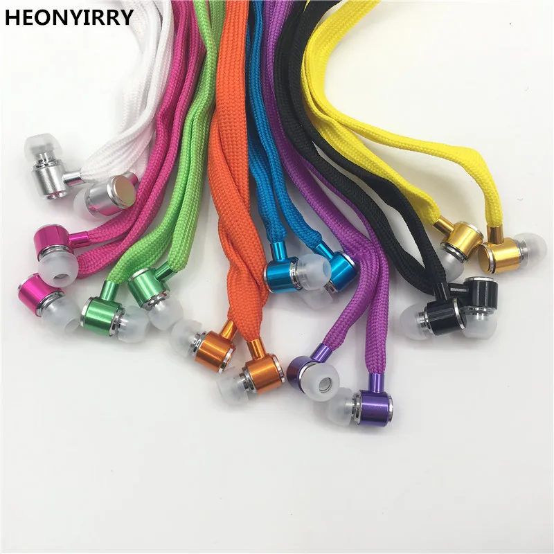 Shoelace Earphones Super Bass Headphones Metal Headset Stereo Earbuds Running Earpieces Sport Handsfree With Mic fone de ouvido
Shoelace Earphones Super Bass Headphones Metal Headset Stereo Earbuds Running Earpieces Sport Handsfree With Mic fone de ouvido