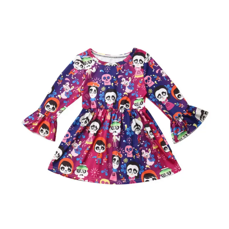Sweet Halloween Children Dress Casual Toddler Baby Girl Dress Flared Sleeve Princess Dress Autumn Spring Printed Party Dresses
Sweet Halloween Children Dress Casual Toddler Baby Girl Dress Flared Sleeve Princess Dress Autumn Spring Printed Party Dresses