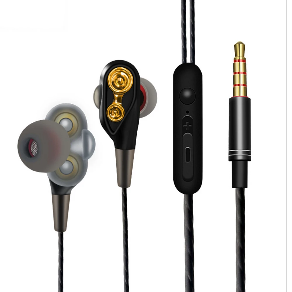 Wired earphone High bass dual drive stereo In-Ear Earphones With Microphone Computer earbuds For Phone Samsung Sport Android ios
Wired earphone High bass dual drive stereo In-Ear Earphones With Microphone Computer earbuds For Phone Samsung Sport Android ios