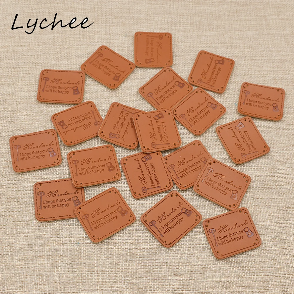 Lychee 20pcs 4.1*3.6cm Retro Brown Synthetic PU Leather Handmade Label Tags English Letters Pattern Garment Decor Tags
Lychee 20pcs 4.1*3.6cm Retro Brown Synthetic PU Leather Handmade Label Tags English Letters Pattern Garment Decor Tags