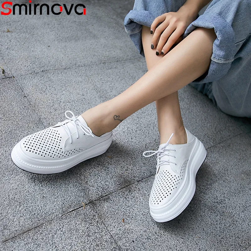 Smirnova size 34-40 shoes woman round toe genuine leather shoes casual flat with ladies shoes Hollowing out women flats shoes
Smirnova size 34-40 shoes woman round toe genuine leather shoes casual flat with ladies shoes Hollowing out women flats shoes