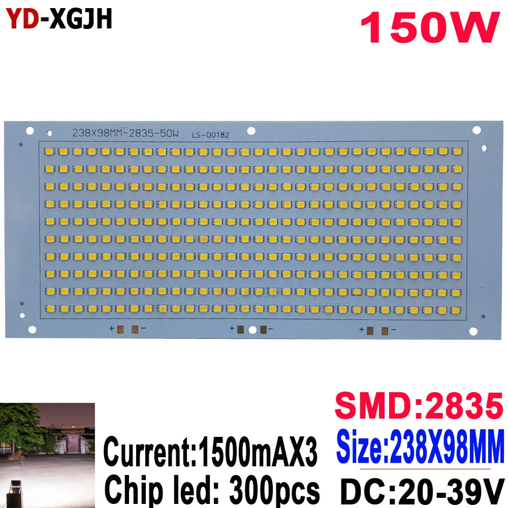 150W 100% Full Power LED Flooding PCB SMD2835 led PCB board 1500maX3 238x98mm 15000lm Aluminum for plate led flood light
150W 100% Full Power LED Flooding PCB SMD2835 led PCB board 1500maX3 238x98mm 15000lm Aluminum for plate led flood light